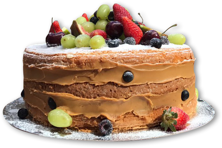 Bolo Naked Cake - Bolo Nake De Cake (741x496), Png Download