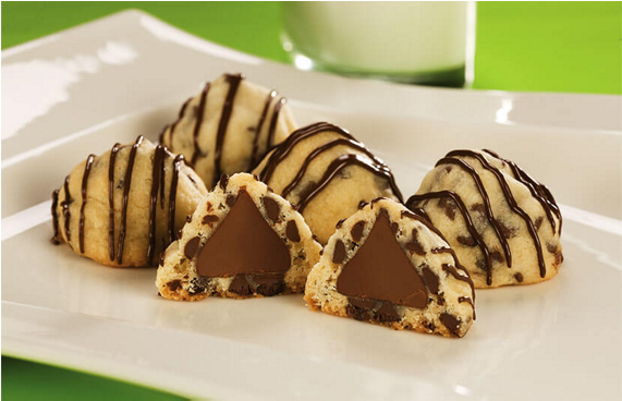 Kisses Chocolate Chip Cookies (570x570), Png Download