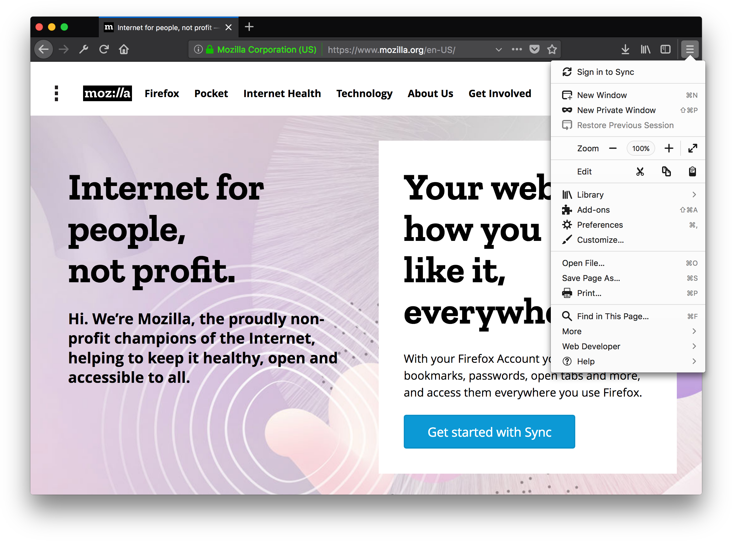 Firefox's New Ui - Firefox Quantum Bookmark Bar (2366x1750), Png Download