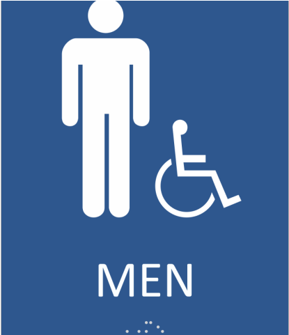 Restroom Signs - Sign Restrooms (640x480), Png Download
