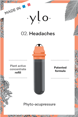 Ylo Headache Refill Pack Pen 2 Phyto-acupressure - Tool (592x600), Png Download
