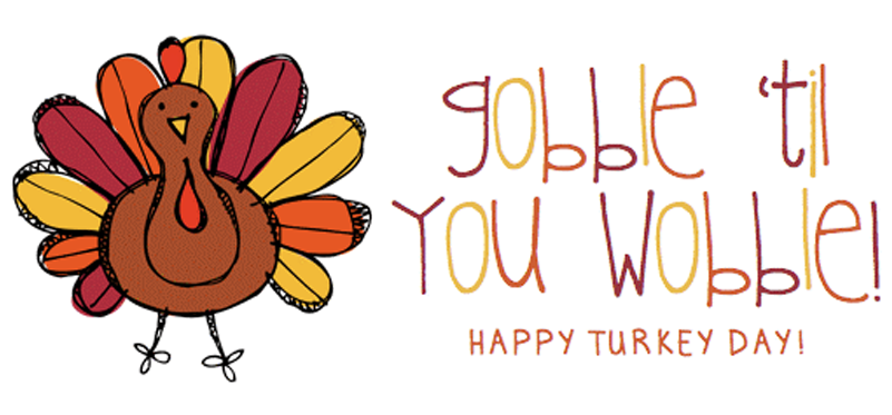 Happy Thanksgiving From Everyone At Emc3 Gobble Gobble - Turkey Clipart Png (800x600), Png Download