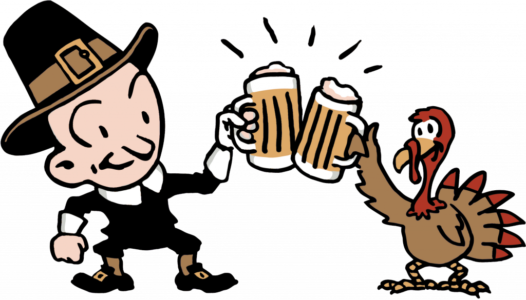 Thanksgiving And Beer (1024x585), Png Download