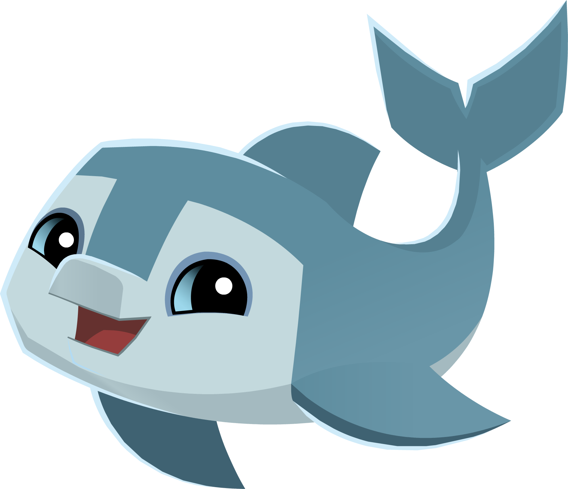 Png Library Download Image Blue Graphic Png Animal - Animal Jam Animals Dolphin (1845x1588), Png Download