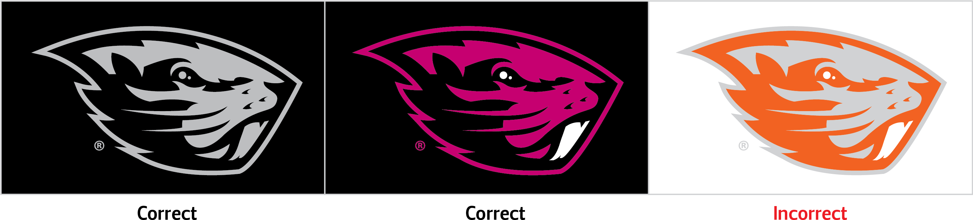 Beaver Logo Color Options - Emblem (3137x731), Png Download