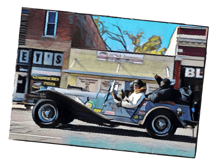 Angleton, Tx - Antique Car (707x541), Png Download