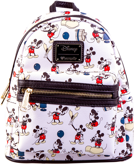 Mickey Mouse All-over Print Loungefly Mini Backpack - Handbag (600x600), Png Download