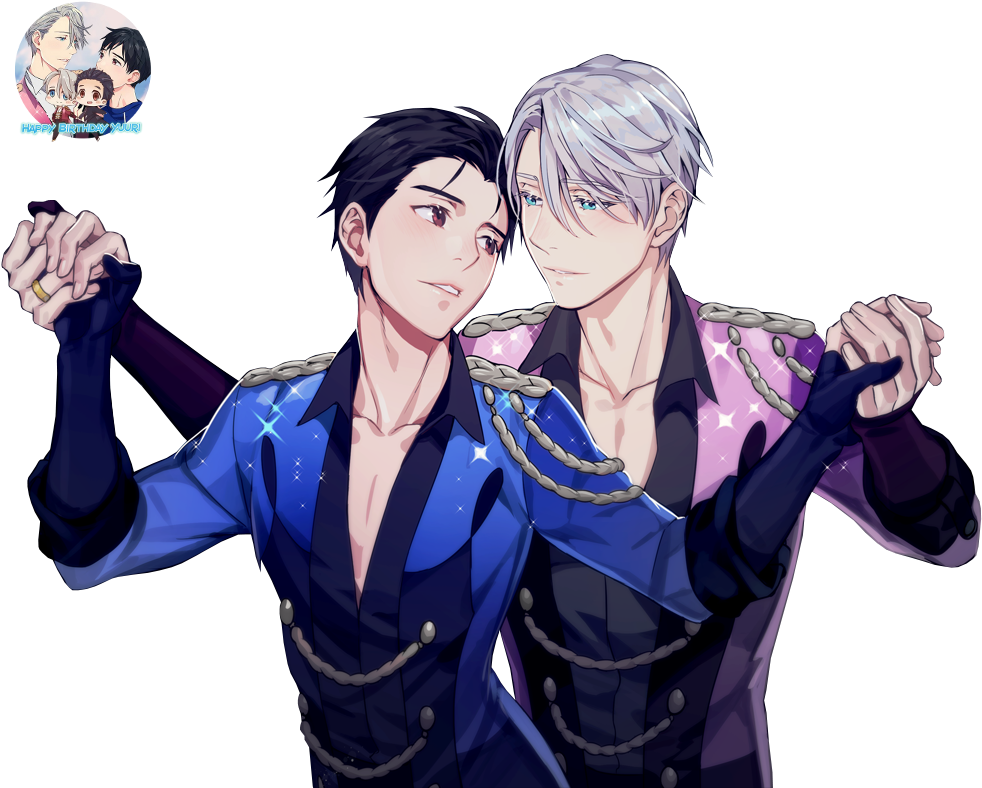 Ken Renders Happy Birthday Yuuri Happy Birthday Yuuri - Victor And Yuri Duet (1000x807), Png Download