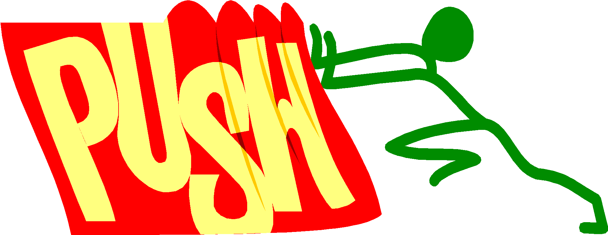 Vector Black And White Stock Unit Forces And Newtons - Forces Push And Pull Clipart (2092x834), Png Download