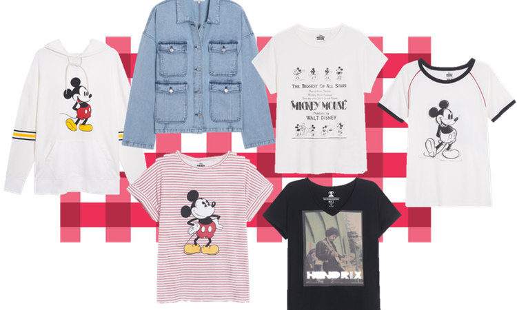 Disney & Mkt's Mickey Mouse 90 Anniversary Clothing - Classic Mickey Mouse (750x450), Png Download