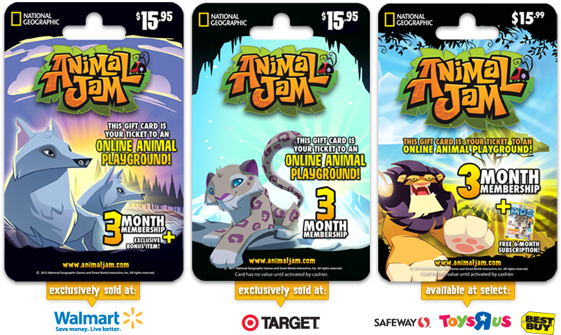 Download Here Are Animal Jam Memberships* - Animal Jam Gift ...