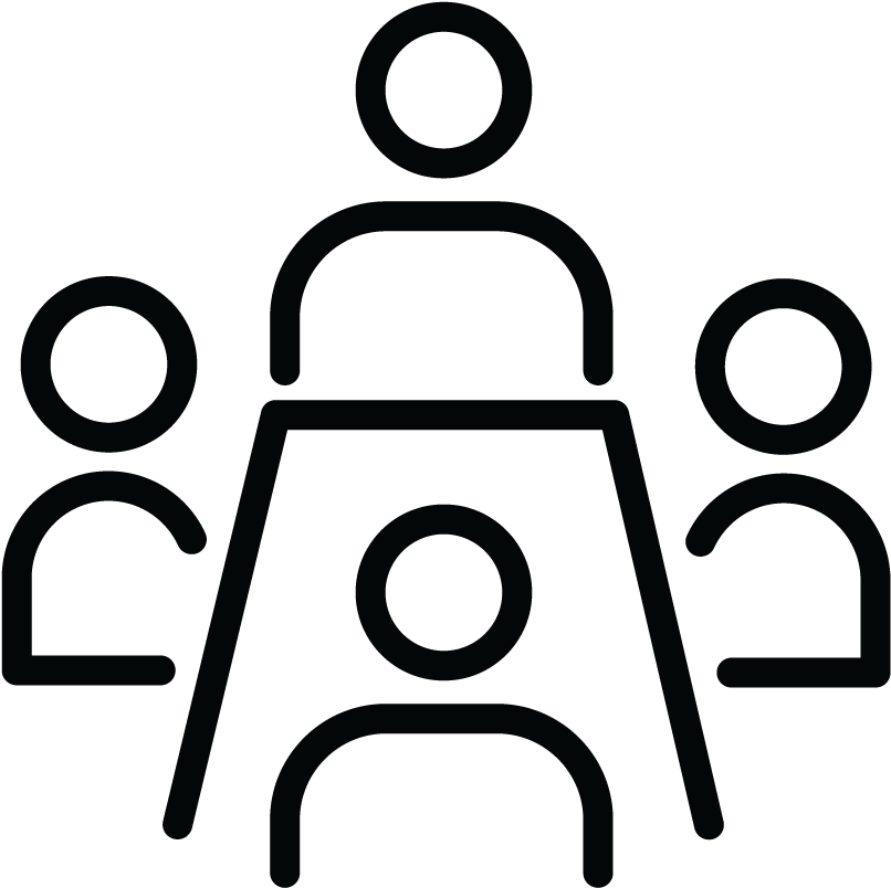 Icon Of People Seated At A Table - Advisory Board Icon Png (901x901), Png Download