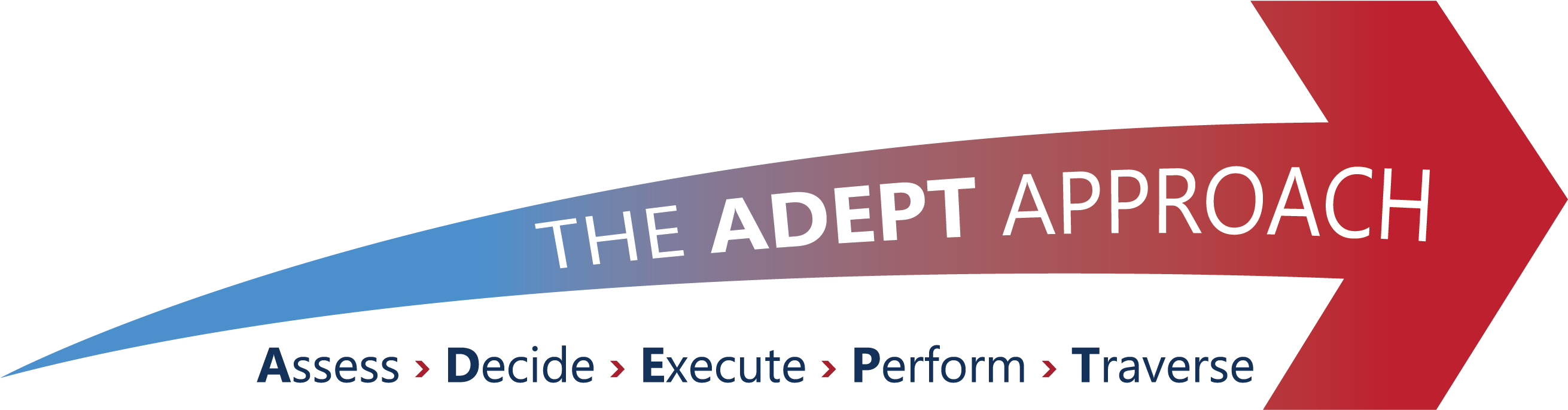 Adept-arrow Graphic - Electric Blue (2901x1314), Png Download