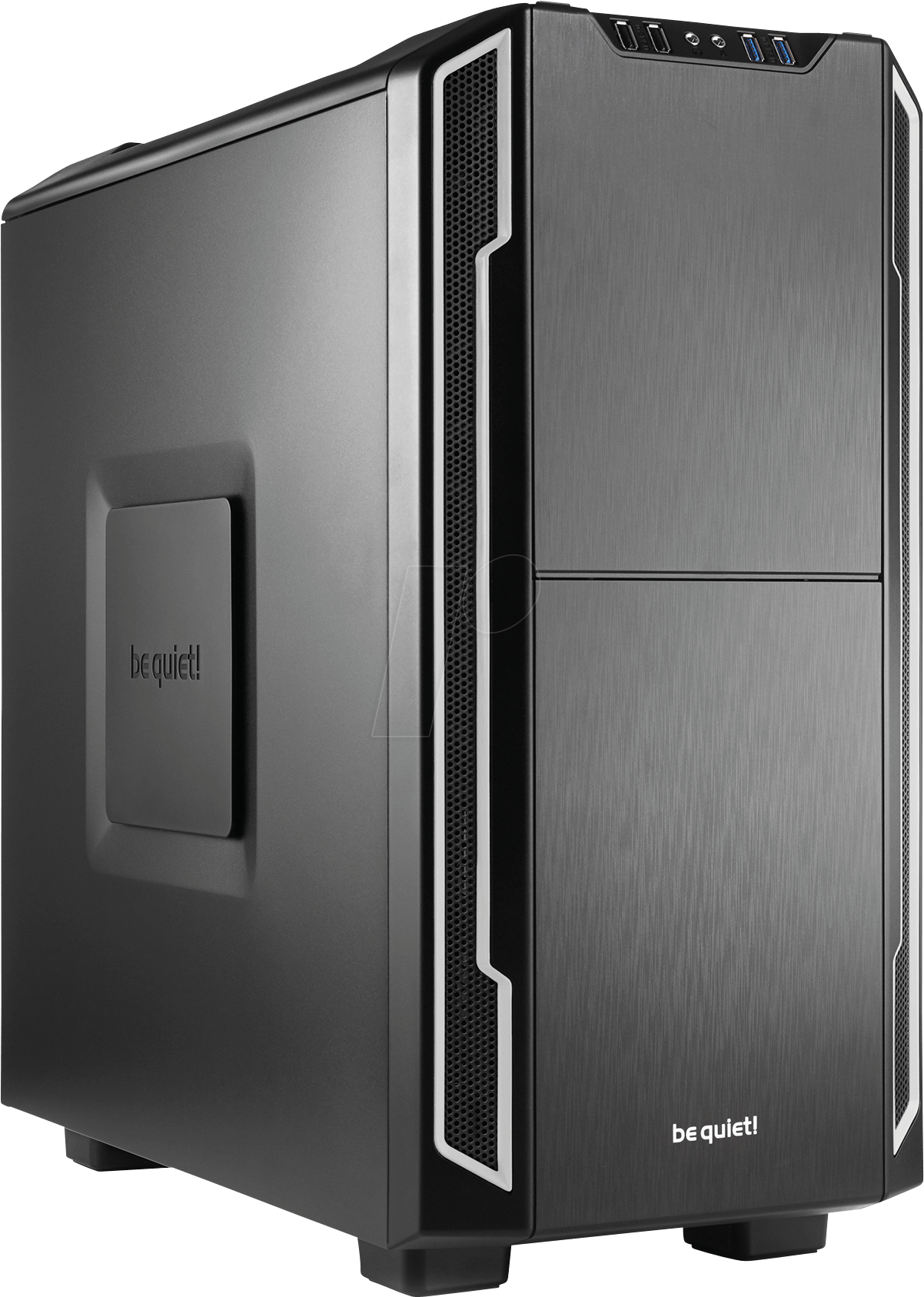 Be Quiet Silent Base 600 Silber, Schallgedämmt - Silent Base 600 Silver (1254x1708), Png Download