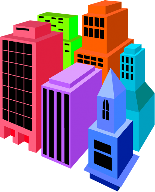 Buildings,clip - Building Graphic (500x618), Png Download