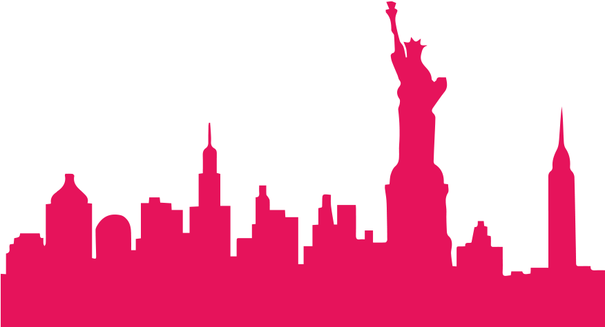 New York - Nyc Skyline Png (875x555), Png Download