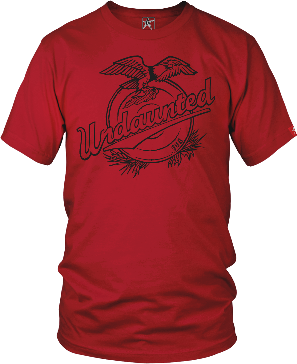 Undaunted American Patriot Red - Running Shirts With Sayings (1200x1502), Png Download