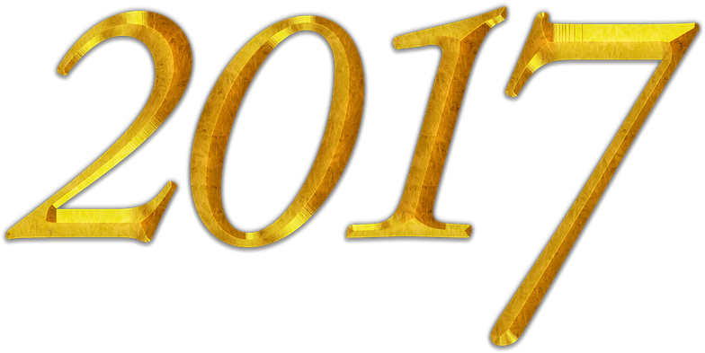 Gold New Year 2017 Png - Graphics (960x600), Png Download