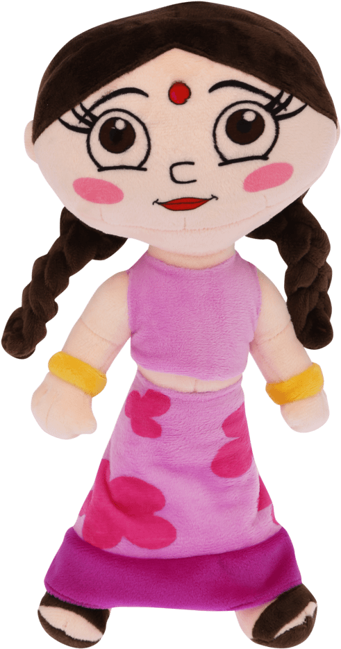 Unisex Chhota Bheem Chutki Soft Toy - Chutki In Chota Bheem (640x960), Png Download