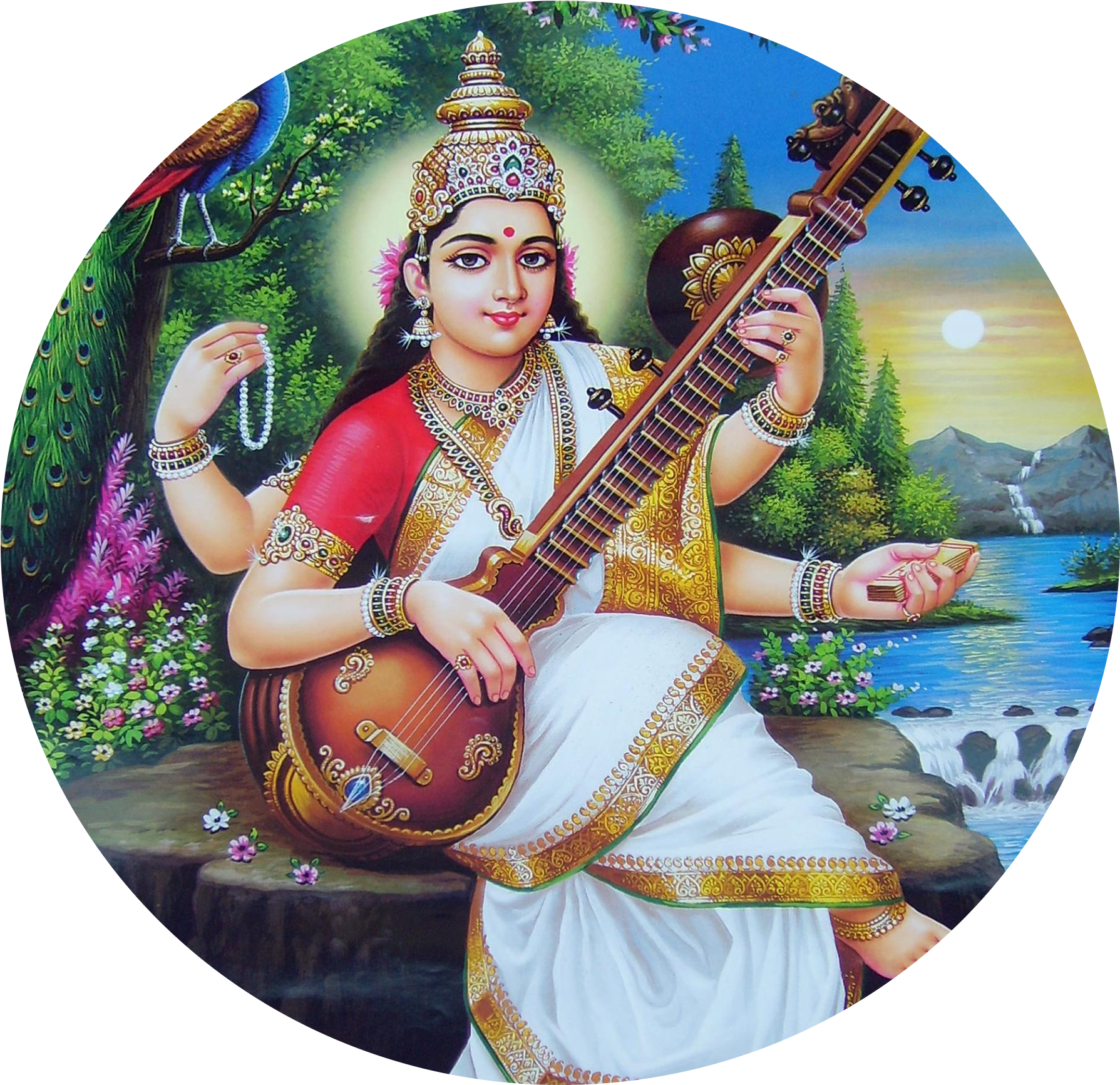 Saraswati (1800x2185), Png Download