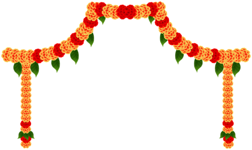 Free Png Download India Floral Decor Clipart Png Photo - India Floral Decor Png (850x506), Png Download