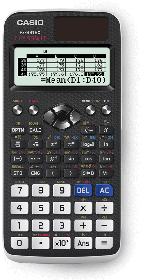 Clipart Classwiz Calculator - Calculator Scientific Casio White (550x900), Png Download