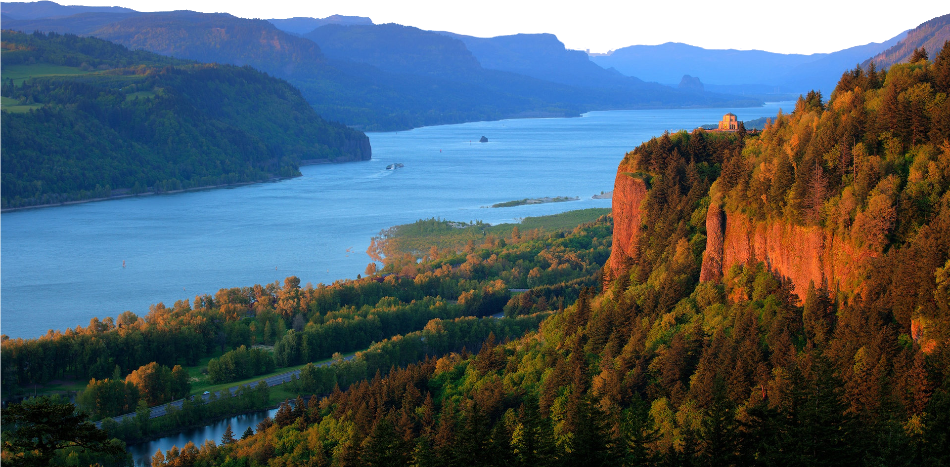 Nature - Columbia River Gorge (1920x1080), Png Download