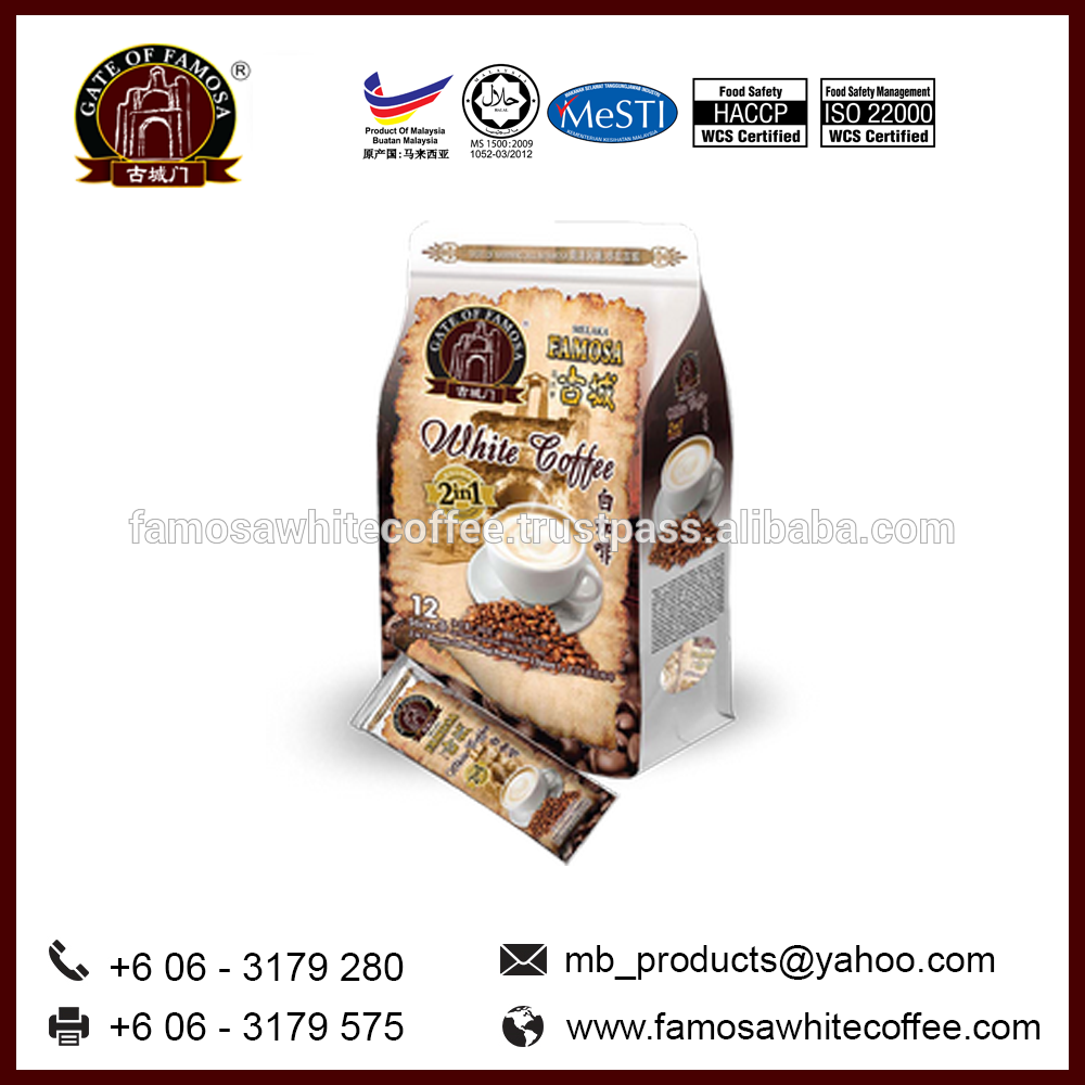 Malaysia Instant Coffee Powder Gate Of Famosa 2 In - Halal Food (1000x1000), Png Download