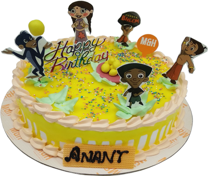 Chhota Bheem Cake - Birthday Cake (600x600), Png Download