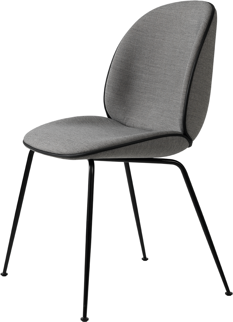 Beetle Chair Fully Upholstered With Remi - Gubi Beetle Dining Chair (924x1213), Png Download