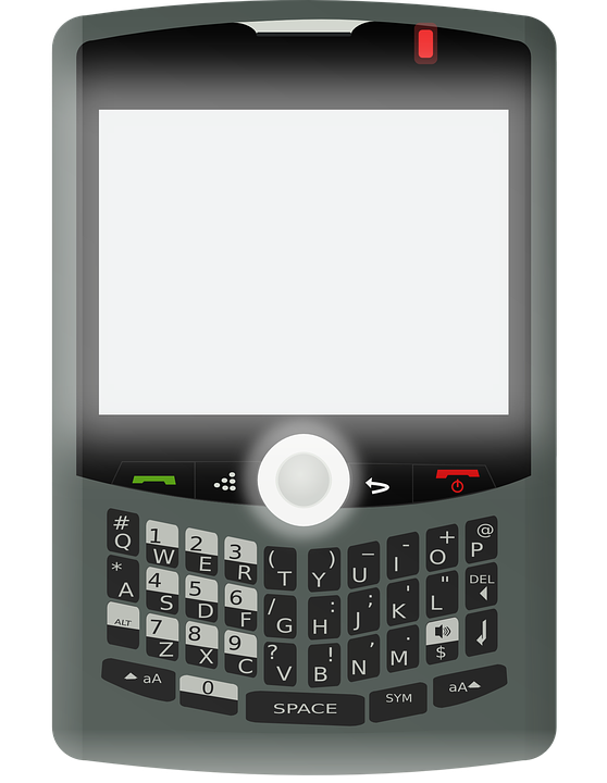 Blackberry Mobile Png Transparent Image - Black Berry Mobile Clipart (558x720), Png Download