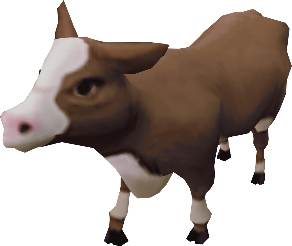 Cow Calf - Runescape Cow Calf (930x785), Png Download
