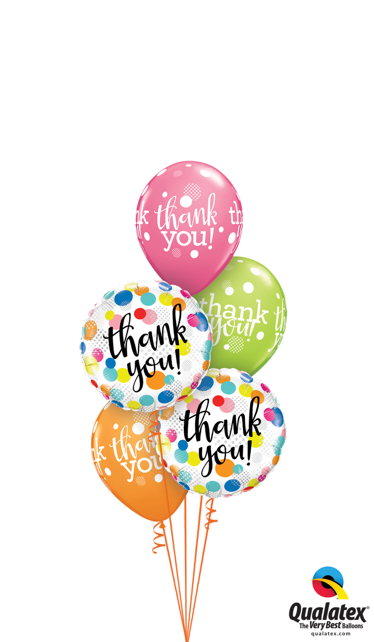 Thank You Balloon Bouquet - Qualatex Balloons Bouquet Love (747x1280), Png Download