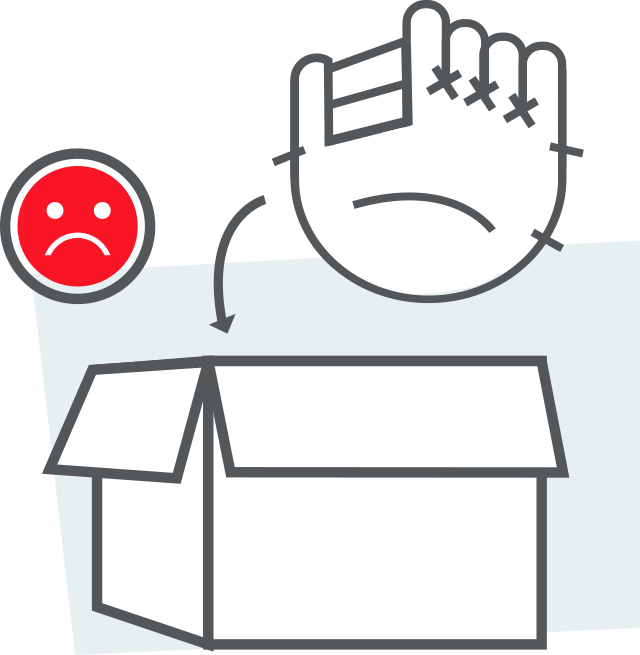 Love Your Glove Guarantee (640x655), Png Download