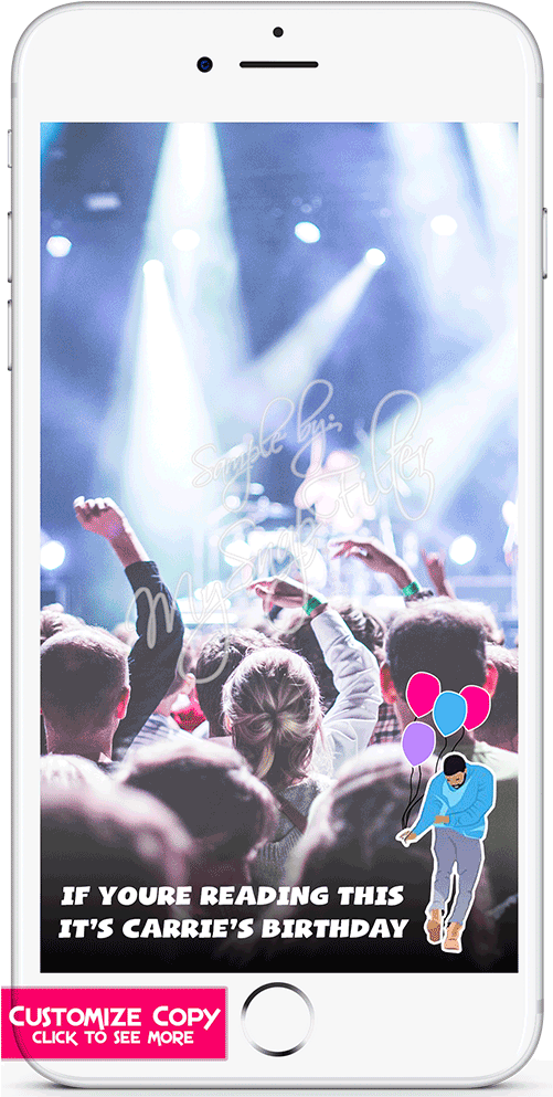 Bp25 Drake Birthday Balloon Filter S - Concert (1000x1000), Png Download