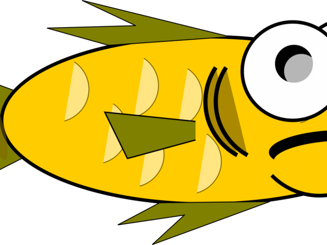 Gold Fish Clipart Golden Fish - Birthday Clipart With Fish (640x480), Png Download