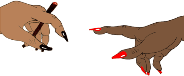 Download Nails Clipart Girl Hand - Cartoon PNG Image with No Background