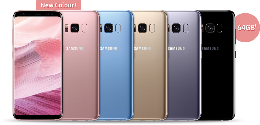 Samsung Galaxy S8 Is Available In Six Attractive Colors - Samsung Galaxy S8 Colours (877x422), Png Download