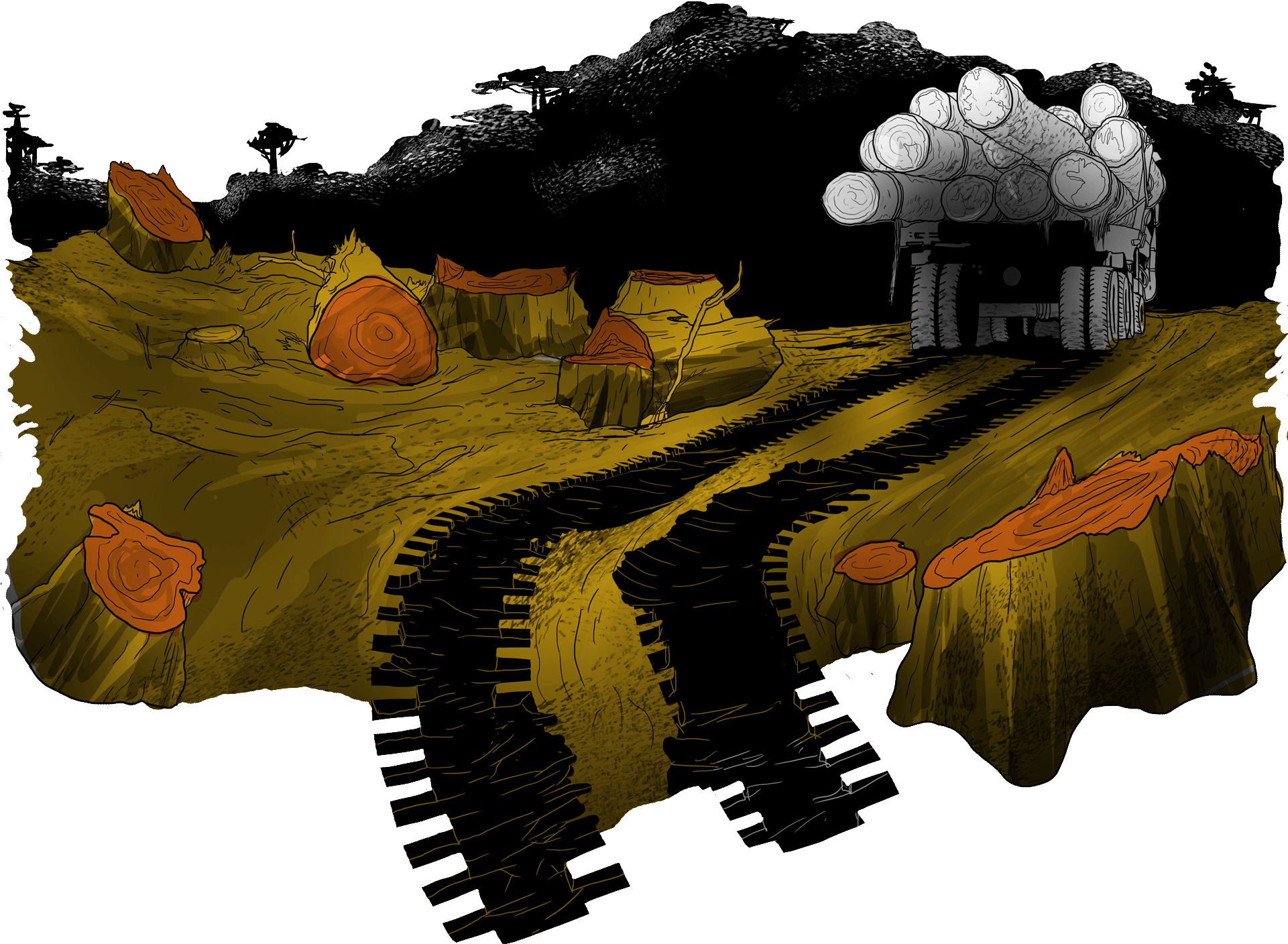 Defending Their Rainforest Territories Against Our - Illustration (1920x1507), Png Download