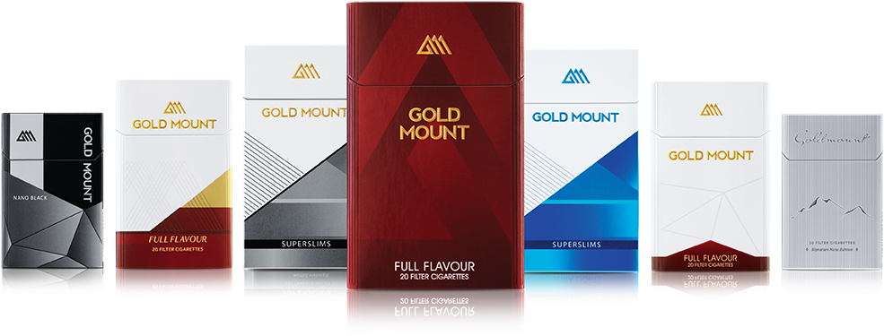 Gold Mount 1 1 - Gold Mount Cigarettes (1072x470), Png Download