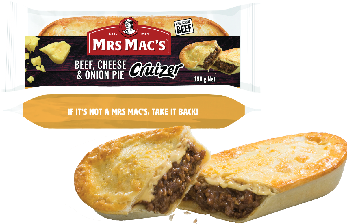 Beef, Cheese & Onion Pie Cruizer - Bun (1200x800), Png Download