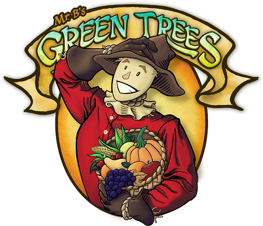 B's Green Trees - Mr Green Trees (900x778), Png Download