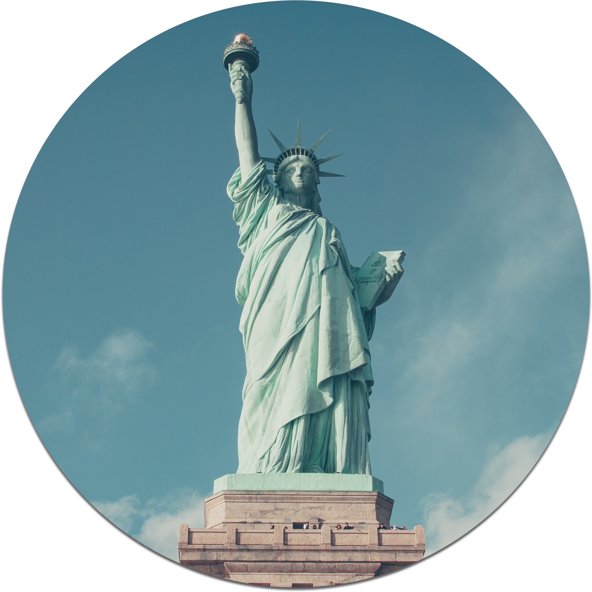 With - Statue Of Liberty Iphone 6 (2161x2167), Png Download