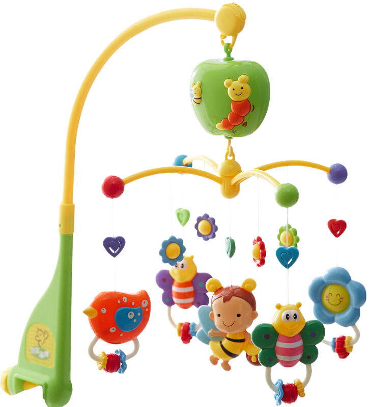Gu Yu Newborn Baby Music Bed Bell Baby Bed Bed Hanging - Infant (800x800), Png Download