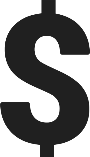 Dollar Icon Png White (715x715), Png Download