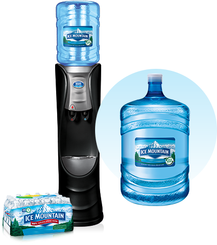 Ice Mountain® - Plastic Bottle (800x500), Png Download