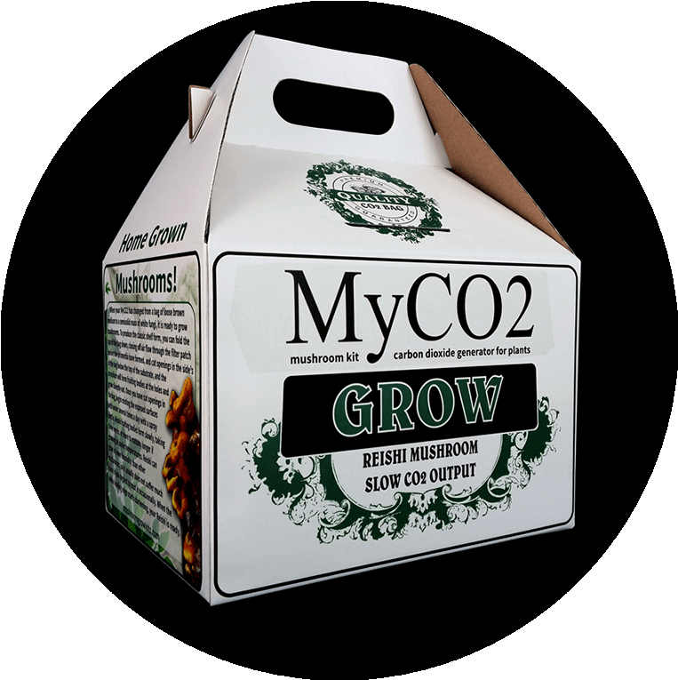 Myco2 Grow Mushroom Kit / Co2 Bag - Co2 Mushroom Box (800x800), Png Download