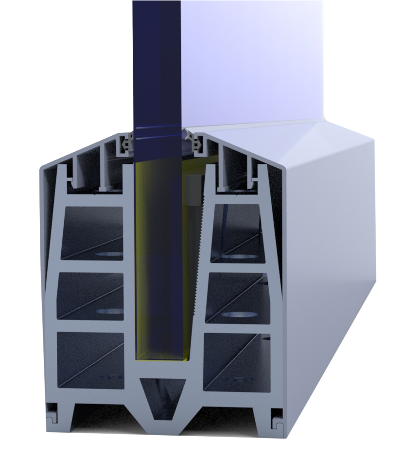 Bv8500 Is An Aluminium Profile System Ideal For Installation - Cupboard (959x959), Png Download