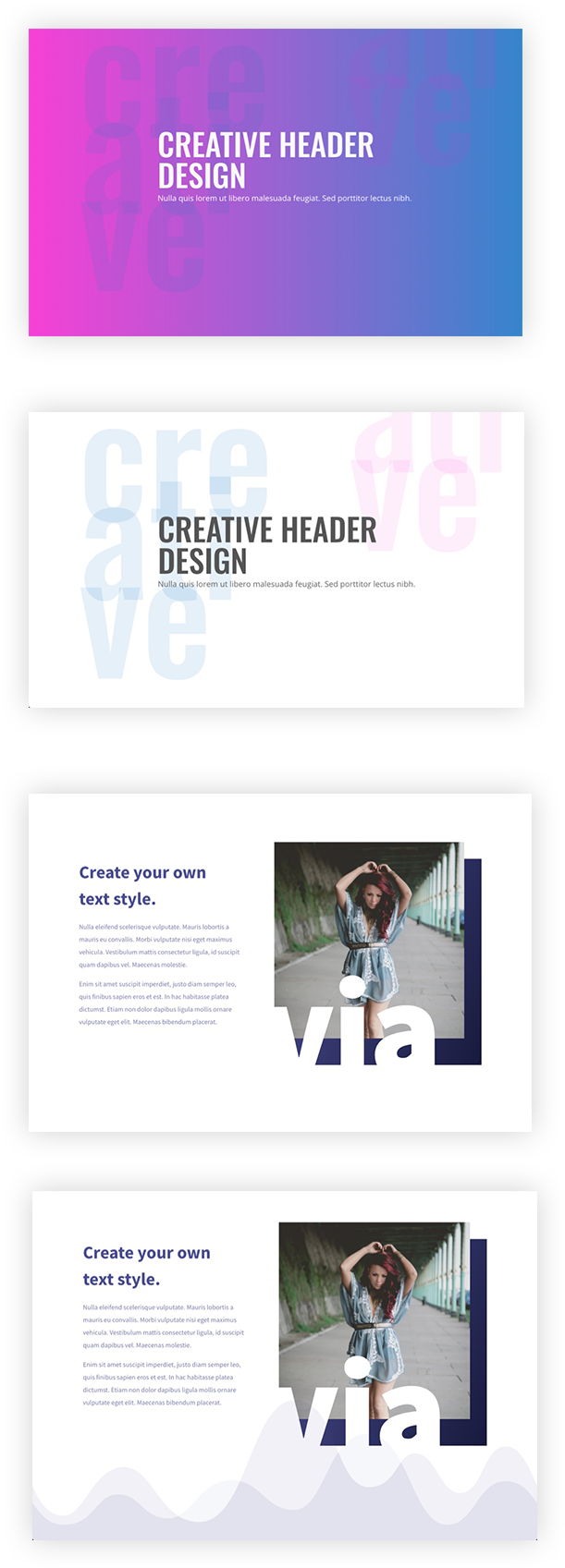 How To Use Text As An Abstract Design Element In Divi - Website (880x1797), Png Download
