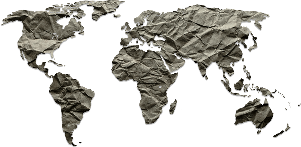 Tick Testing And Surveillance - Black World Map Silhouette (1000x489), Png Download